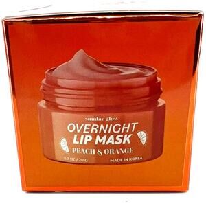 New Sundae Glow Overnight Lip Mask Peach & Orange Korean Care HYDRATION REPAIR